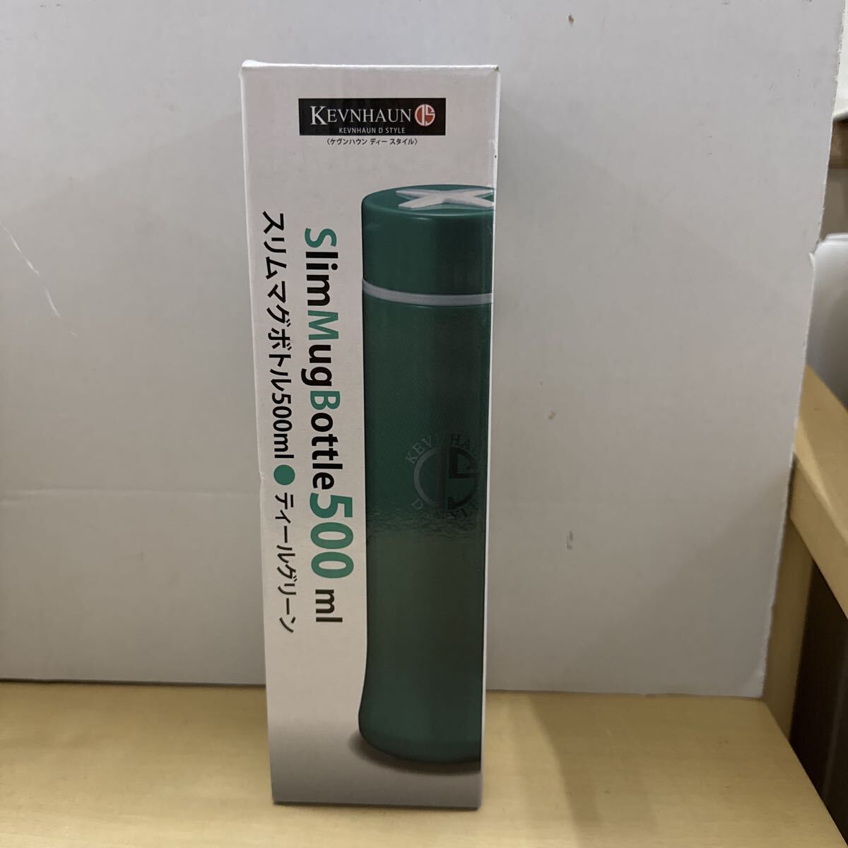 △ ステンレスボトル ステンレス グリーン 保温 保冷 スリムマグボトル 500ml 未使用品 △拍卖