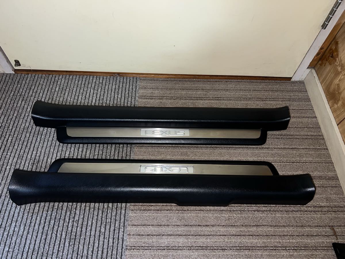 【ブルーイルミネーションが効く!】レクサス純正 ANF10 HS スカッフプレート 67910-75010, 67920-75010, ブラック,拍卖