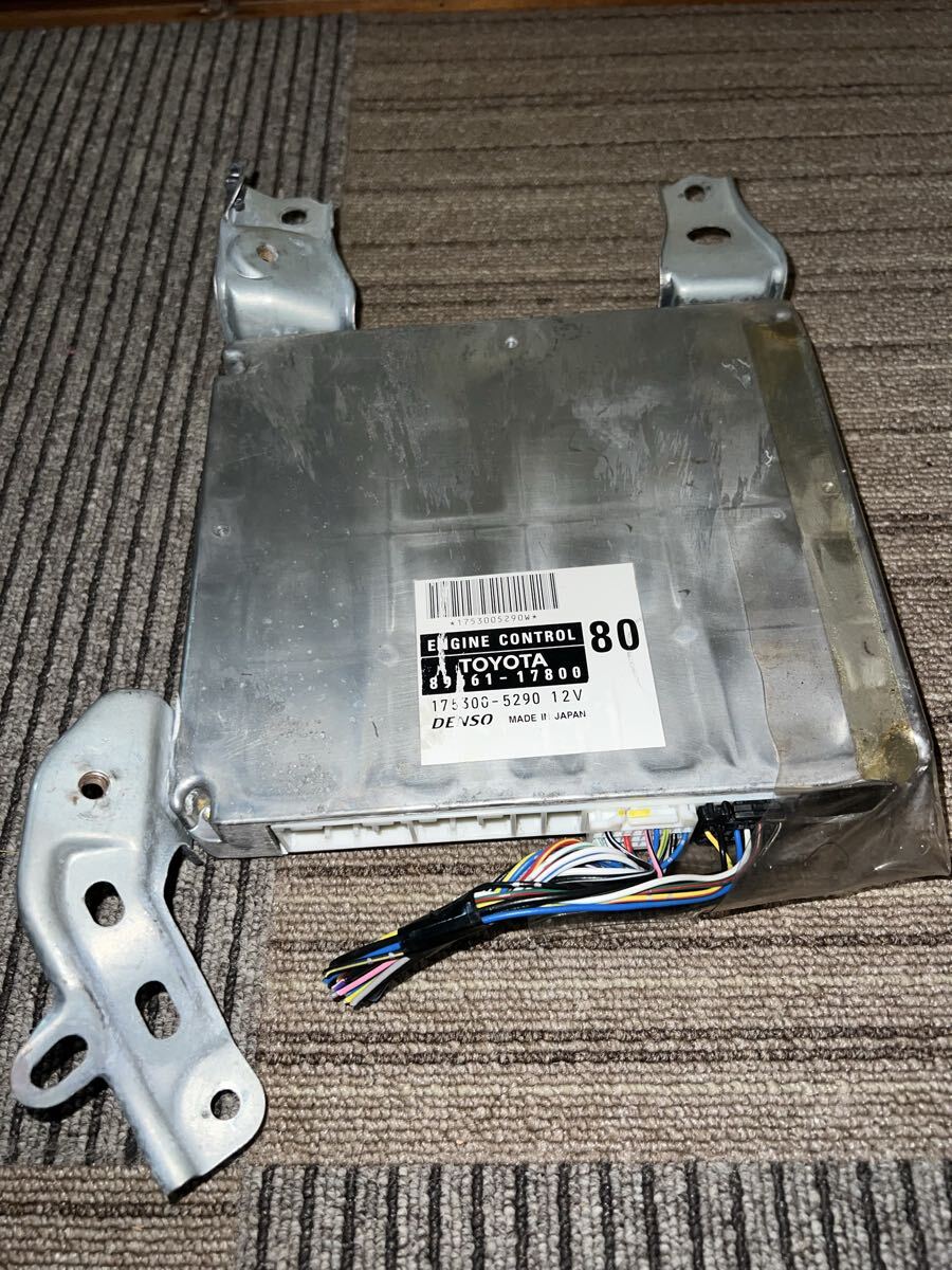 動作状態 純正 TA-ZZW30 MR-S MRS 1ZZ-FE(後期型・最終型)6速マニュアルトランスミッション、エンジンコンピューター ECU 89661-17800拍卖