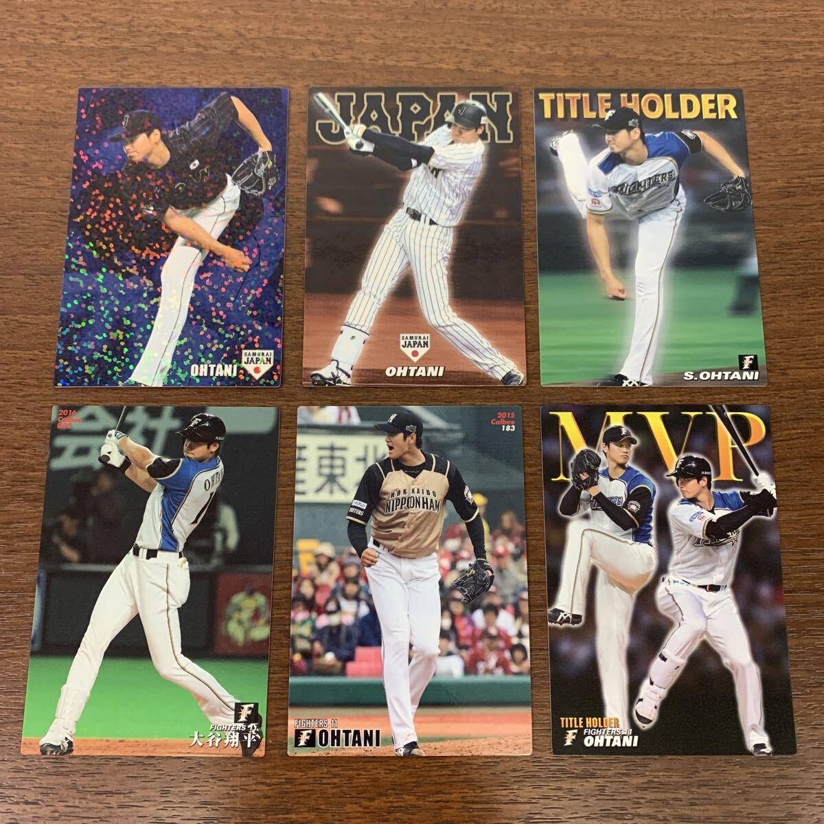 y プロ野球チップス カード 大谷翔平 6枚拍卖