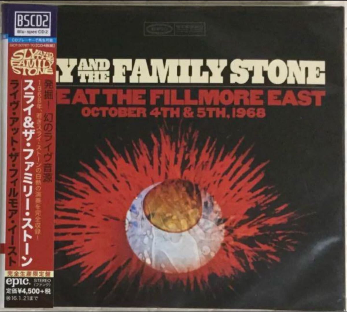 国内盤4CD!SLY AND THE FAMILY STONE / スライ&ザ・ファミリー・ストーン / LIVE AT THE FILLMORE EAST October 4th & 5th, 1966拍卖