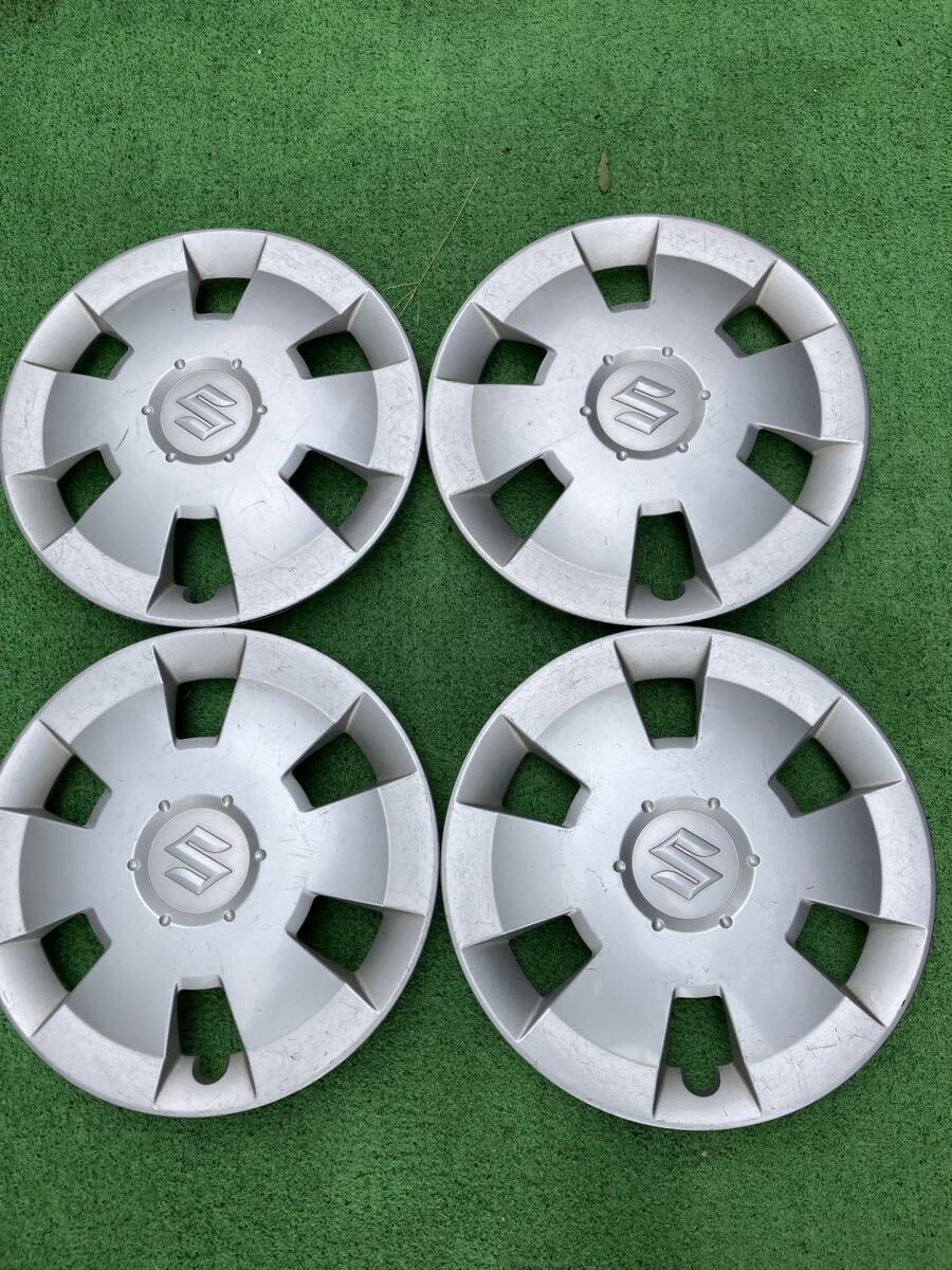スズキ 純正 ワゴンR MH21S ホイールキャップ ホイールカバー 13インチ 4枚 刻印2762 ハスラーアルト ラパン スペーシア パレット MH23S拍卖