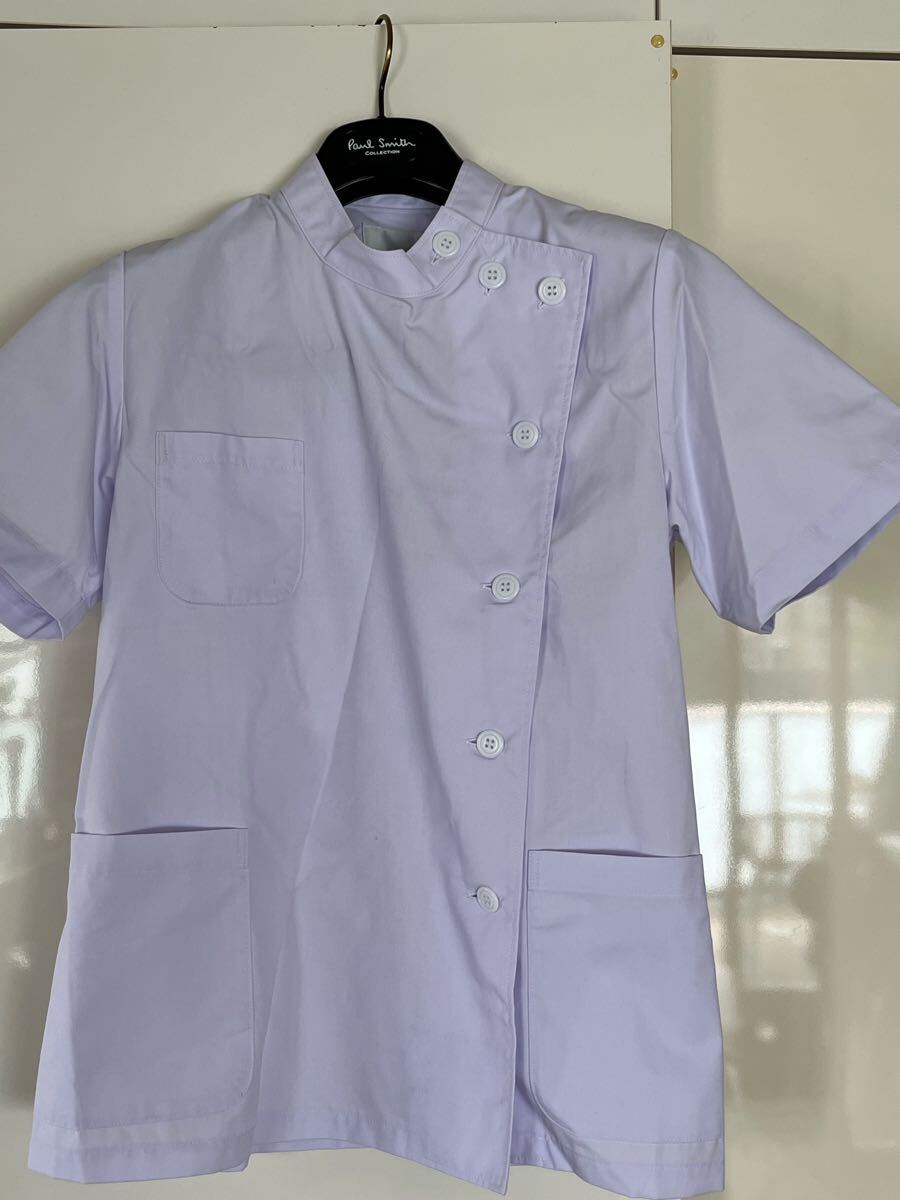 モンブラン 白衣 ミニ丈 半袖 白 医療 介 美容師国家試 サイズS拍卖