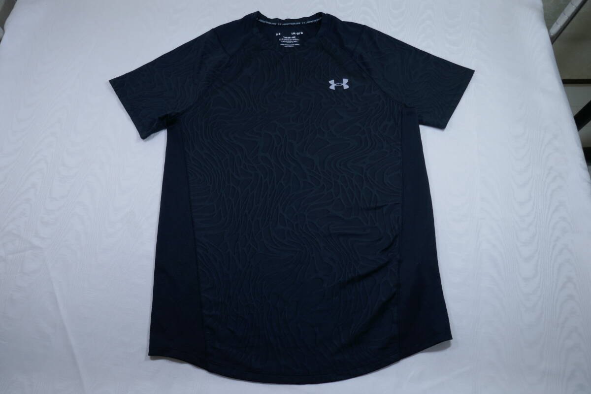 美品 アンダーアーマー ヒートギア フィッテッド ブラック 半袖 サイズLG拍卖