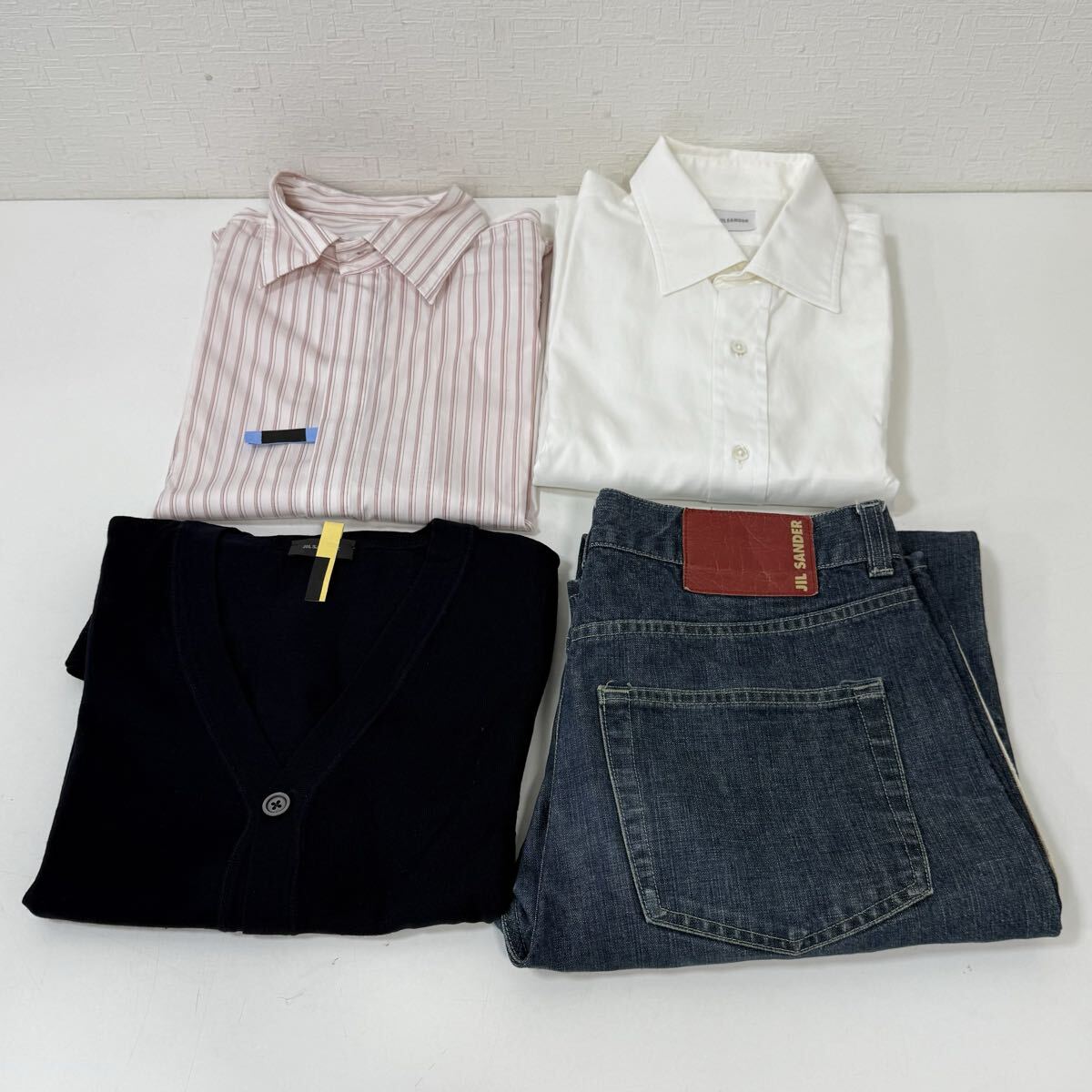 JIL SANDER ジルサンダー シャツ カーディガン ニット トップス デニム パンツ ボトムス 4点 まとめ セット拍卖