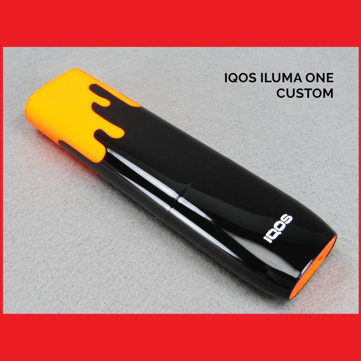 1点物限定 IQOS ILUMA ONE アイコス イルマ ワン 本体 インク 垂れ ペンキ カスタム ペイント エアーブラシ 塗装 電子たばこ スプラッター 拍卖