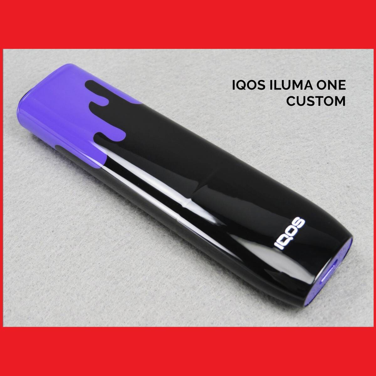 1点物限定 IQOS ILUMA ONE アイコス イルマ ワン 本体 インク 垂れ ペンキ スプラッター カスタム ペイント エアーブラシ 塗装 電子たばこ0拍卖