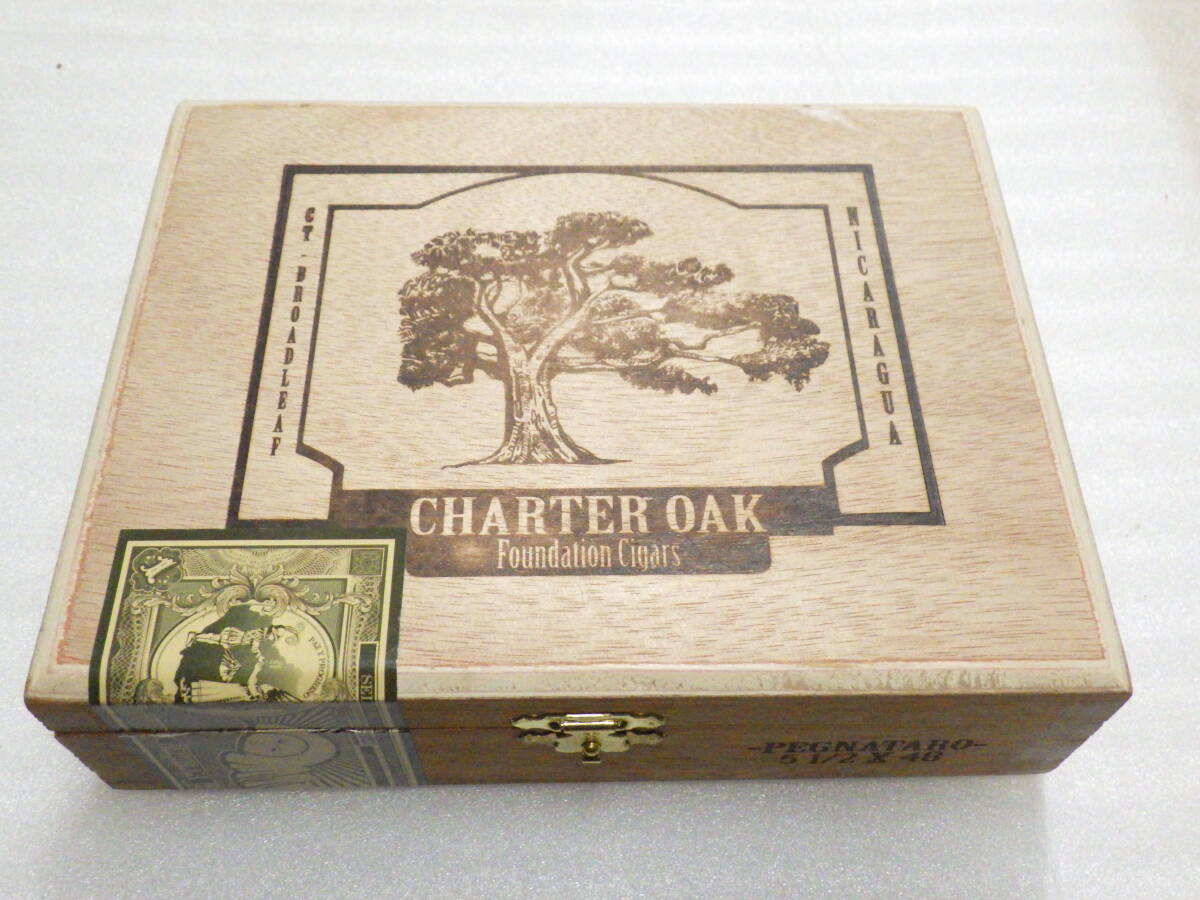 ⑦ シガー 空き箱 FOUDATION CIGARS CHARTER OAK 葉巻 小物入れ拍卖