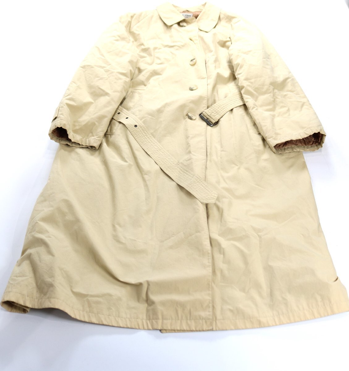 GIORGIO ARMANI ジョルジオ アルマーニ トレンチコート ベージュ系 メンズ 2563-ES拍卖