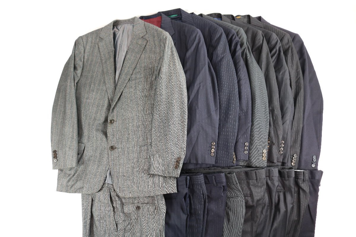 【19点】Ermenegildo Zegna エルメネジルド ゼニア スーツ ジャケット スラックス サイズ 98BB4 100AB7 等 紳士 メンズ まとめ 2495-BA拍卖