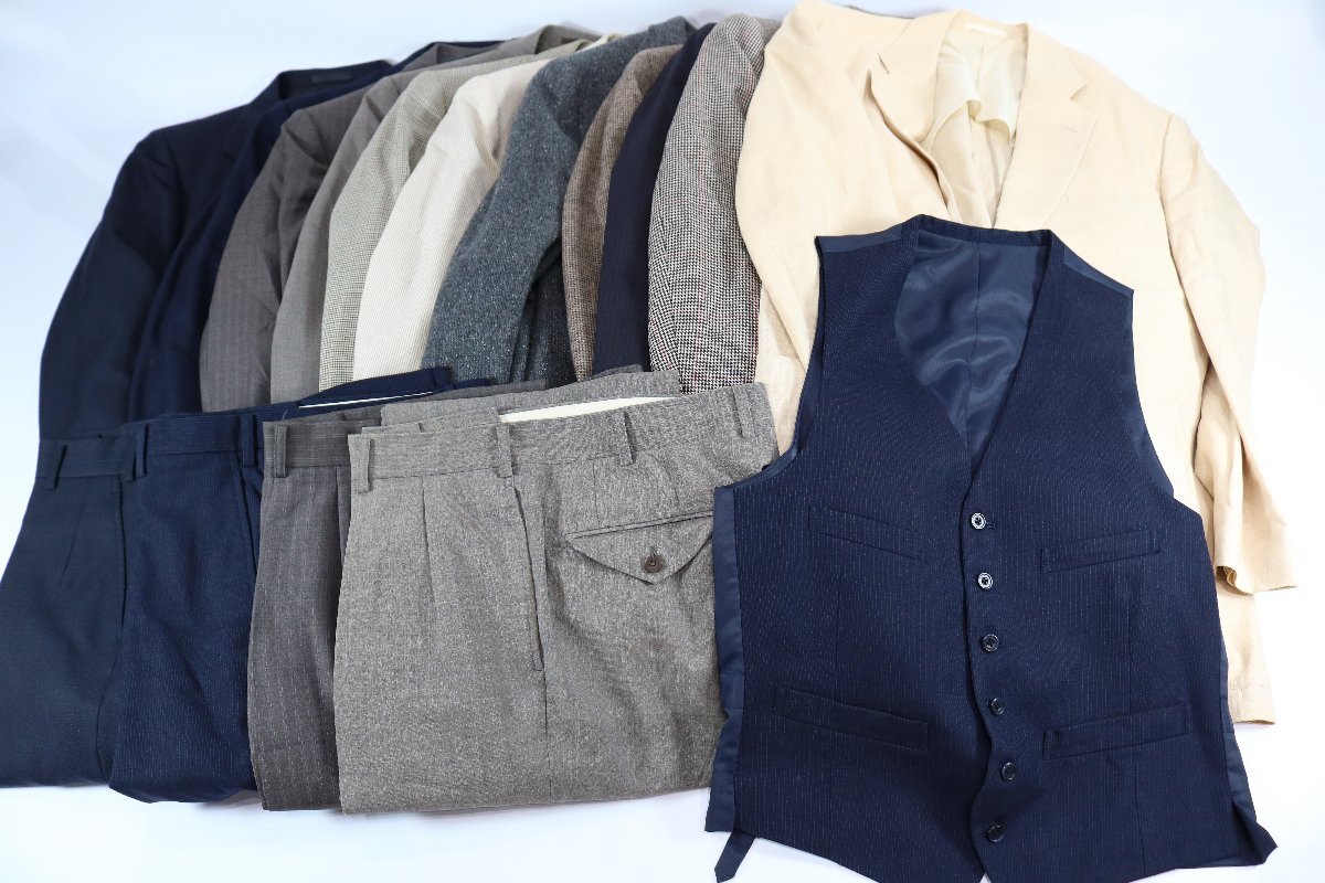 【16点】Burberrys バーバリーズ スーツ セットアップ ジャケット スラックス ベスト サイズ AB6 A5 A6 含む他 メンズ まとめ 2503-BY拍卖