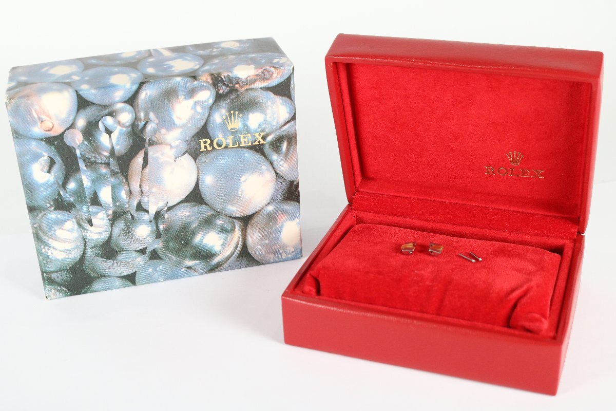 【箱・付属品のみ】ROLEX ロレックス 純正BOX 空箱 ジュビリーブレス 予備コマ 2コマ 純正パーツ K18YG 駒 ベルト部品 腕時計 2545-AM拍卖