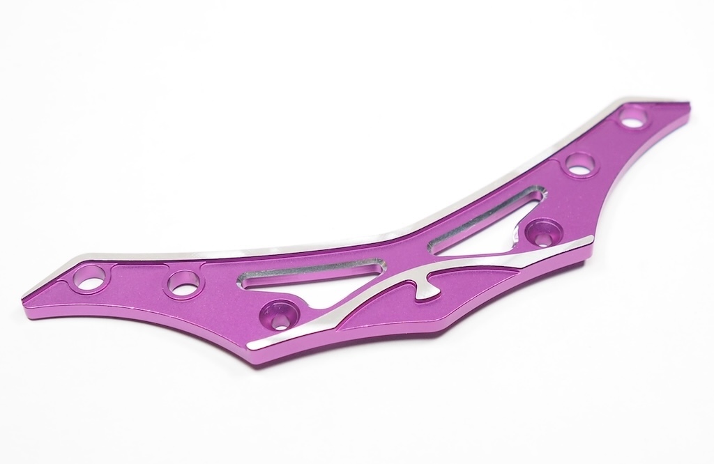 【ゆうパケット1cm/同梱不可】ヨコモ YD-2 アルミ製フロントバンパーブレース (パープル) 定価 4070円拍卖