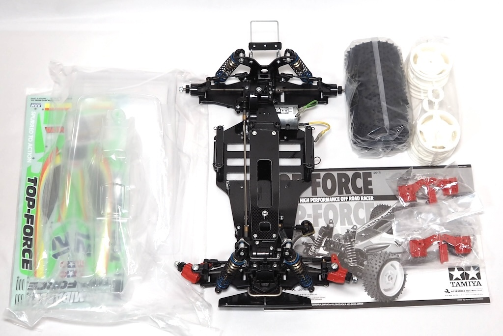 【ゆうパック100/同梱不可】良品 タミヤ トップフォース(2017) ビッグボアARダンパー装備!! 1/10復刻バギー拍卖