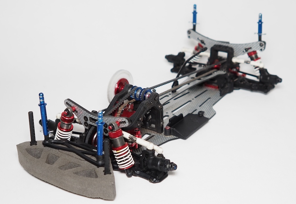 【ゆうパック80/同梱不可】処分特価!! 要メンテ ヨコモ DIB SSG レッドエディション ケツカキ仕様、1/10ドリフトシャーシ拍卖