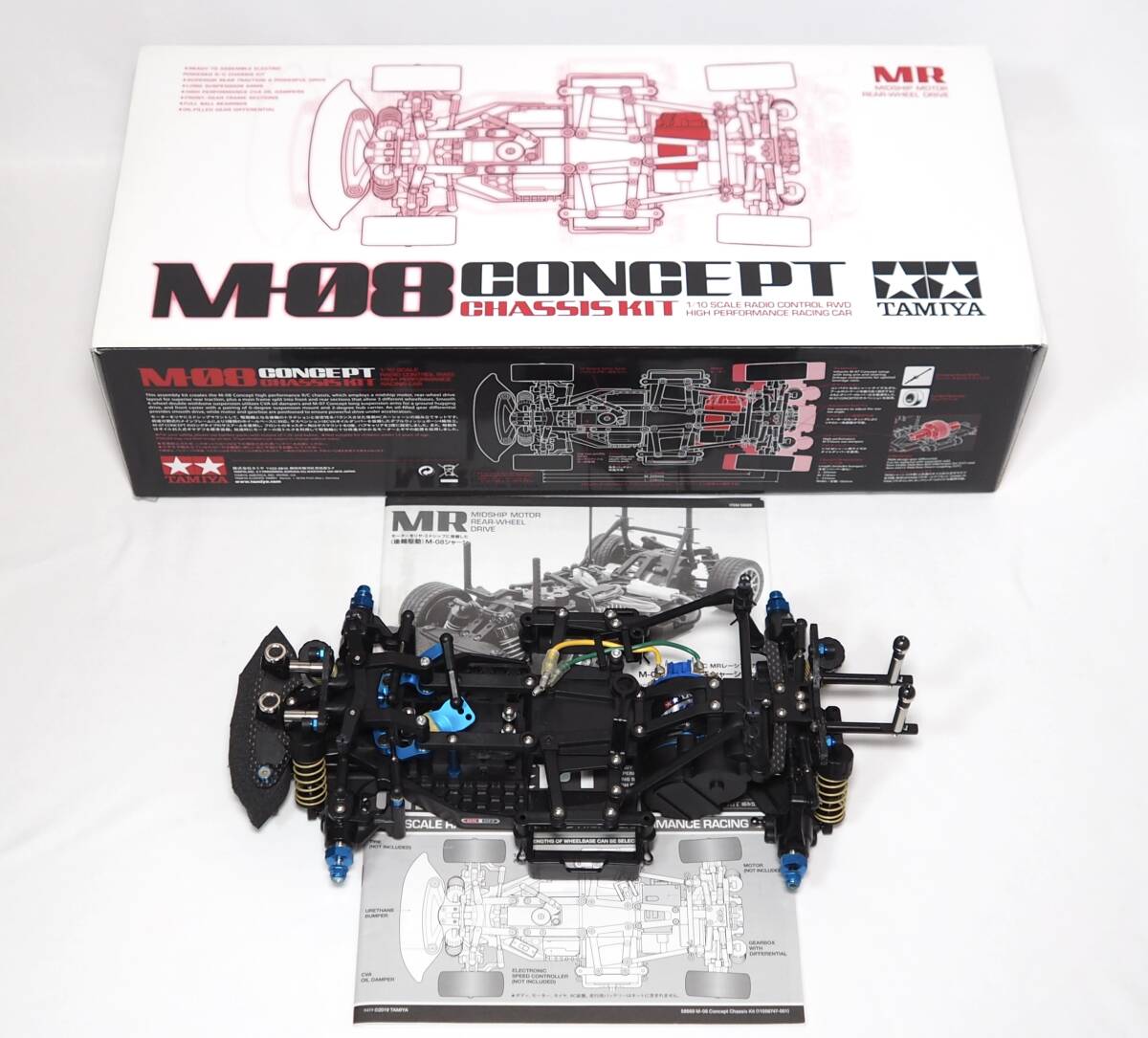 【ゆうパック100/同梱不可】良品 タミヤ M-08 CONCEPT OPパーツ総額 18600円相当搭載!! 1/10Mシャーシ拍卖
