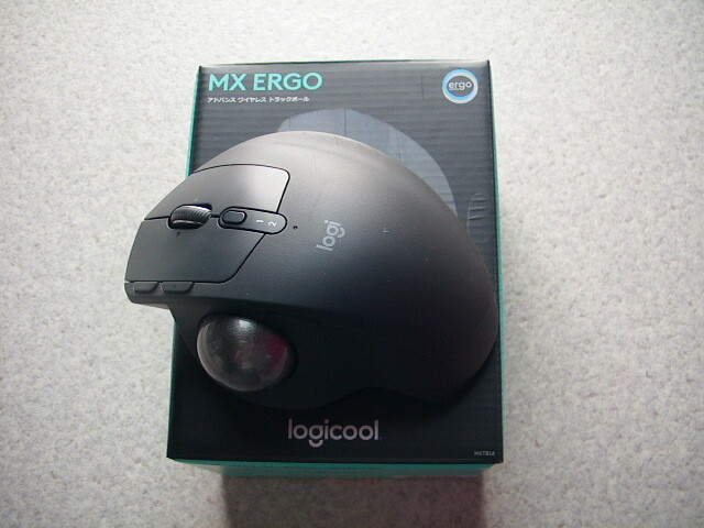 ■ロジクール ワイヤレス トラックボール MX ERGO MXTB1d Bluetooth Unifying 無線 8ボタン 高速充電式■拍卖