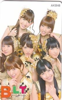 ■S22 AKB48 篠田麻里子 渡辺麻友 柏木由紀 前田敦子 大島優子 小嶋陽菜 高橋みなみ B.L.T.テレカ拍卖