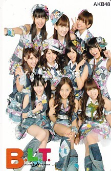 ■S22 AKB48 板野友美 渡辺麻友 前田敦子 大島優子 高橋みなみ 柏木由紀 篠田麻里子 小嶋陽菜 B.L.T.テレカ拍卖