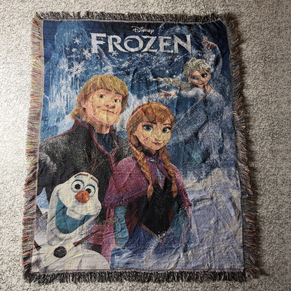 アナと雪の女王 ディズニー アナ雪 フリンジ付きラグ タペストリー カーペット エルサ オラフ クリストフ マルチカバー拍卖