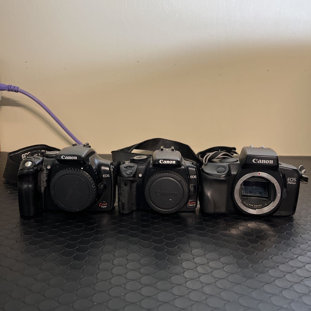 Canon EOS デジタル一眼レフカメラ キヤノン DS6041 DS126151 EOS750QD 3個まとめ拍卖