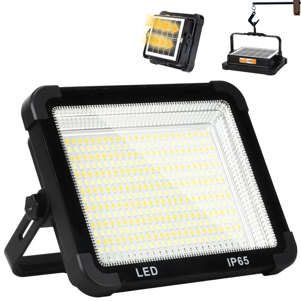 LED投光器 150W 作業灯 USB充電式 15000mAh 360個チップ IP65防水 耐久性 薄型 高輝度 五つ点灯モード ソーラー充電 SOS信号 HHU-360B拍卖