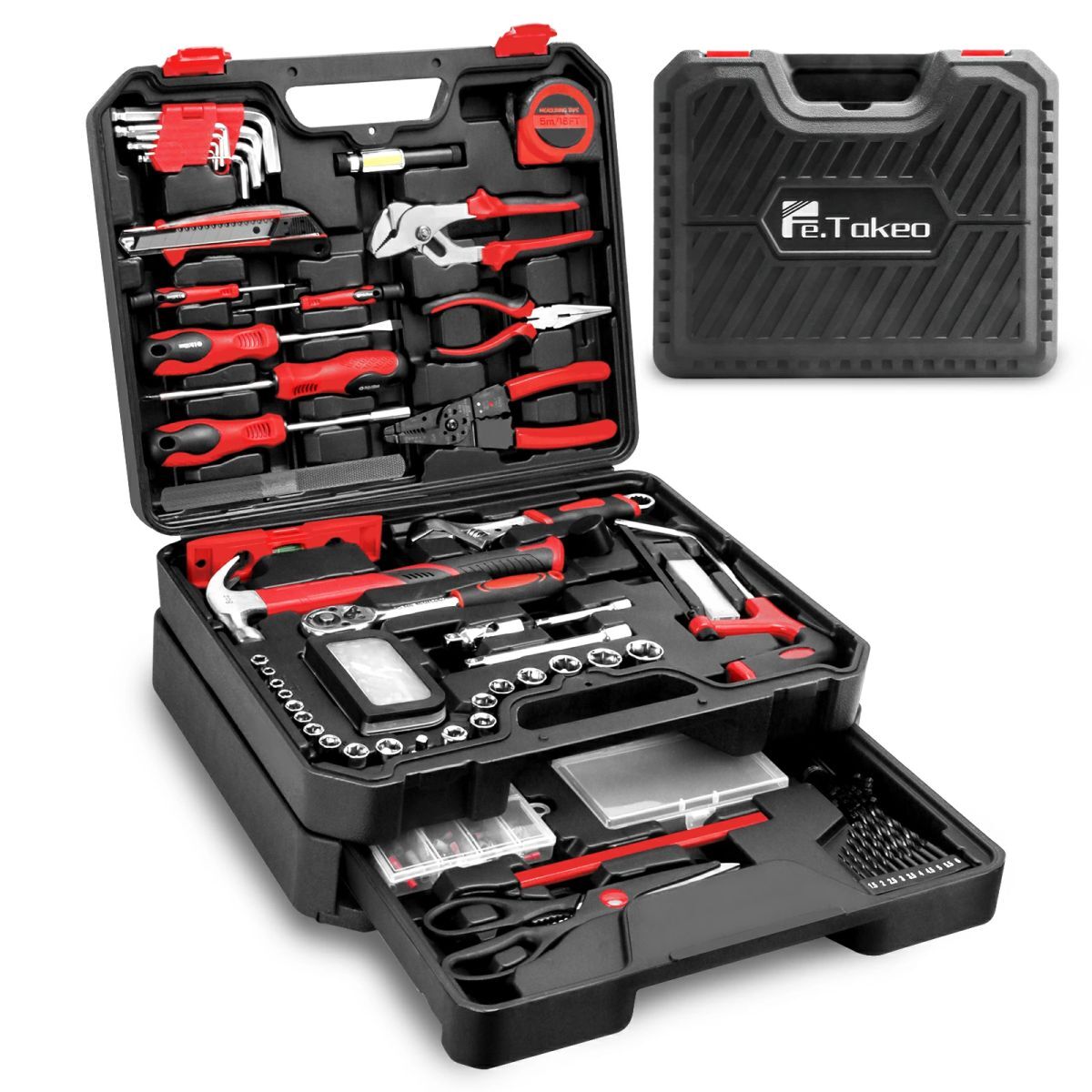 427pcs 工具セット 作業セット 修理道具 セット ホームツール セット 作業工具セット 家庭修理 作業用 日曜大工 工具箱 家庭用 KLB-TB06拍卖