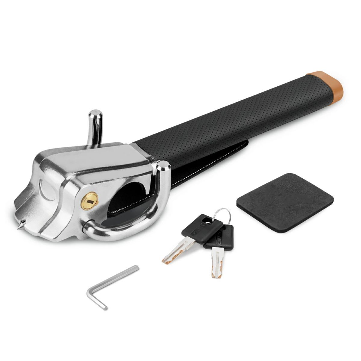 ハンドルロック 盗難防止 窃盗対策 防犯 ステアリングロック リレーアタック対策 自動車 セキュリティー 緊急脱出用 カー用品 HL01拍卖