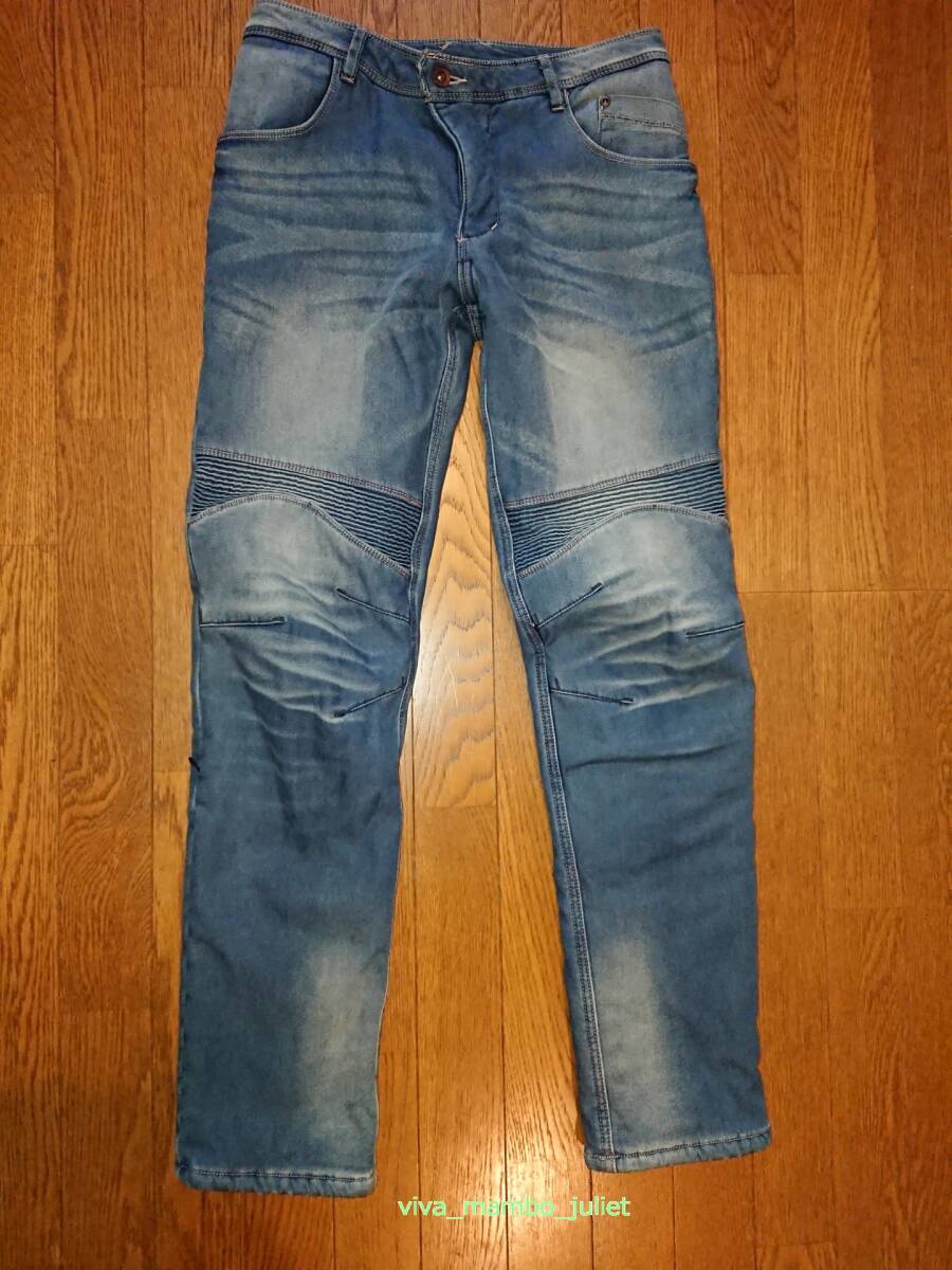 ワークマン EUROボア防風デニムパンツ Mサイズ 28インチ~29インチ HP014DX 美品 タバコ無し ペット無し 膝パッド付き 冬用拍卖