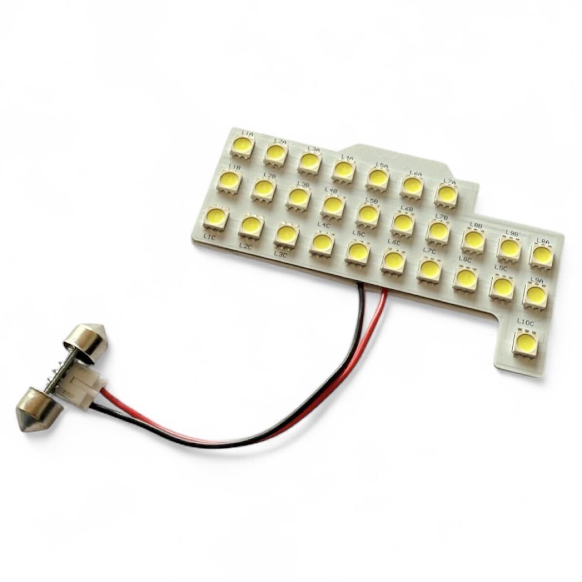 スズキ エブリィ DA64W DA64V DA17W DA17V 標準ルーフ車 LEDルームランプ 3チップ5050SMD 純白光 【リア用1点】 SUZUKI EVERY拍卖