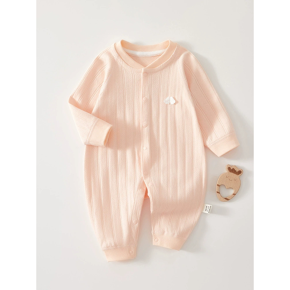 ☆ ピンク ☆ 66cm ☆ ロンパース 長袖 綿 ベビー服 ロンパース ヘビー 長袖 綿 パジャマ ベビー服 カバーオール ボディオール拍卖