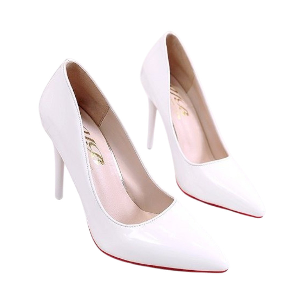 ☆ ホワイト ☆ 38(24.0cm) ☆ ハイヒール パンプス ハイヒール 10cm パンプス ベーシックパンプス ウェディングシューズ拍卖