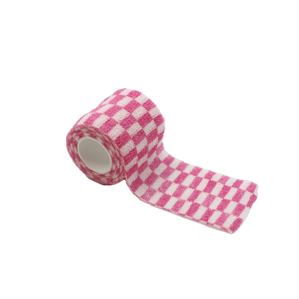 ☆ ピンク×ホワイト ☆ 犬 猫 包帯 pmyba576 犬 猫 包帯 カラー ペット用 犬用 猫用 カラー包帯 柄付き 模様付き テーピング拍卖