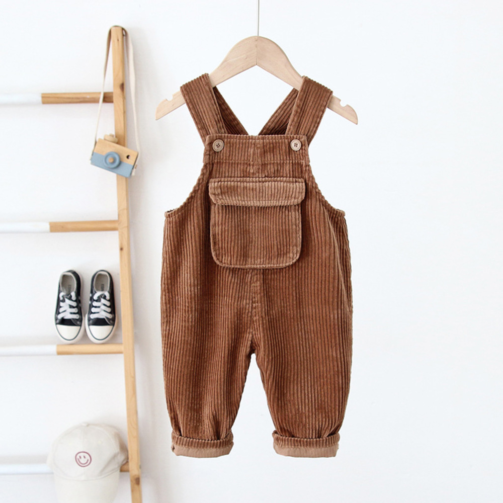 ☆ コーヒー ☆ 100cm ☆ キッズサロペット yksp2032 キッズ サロペット オーバーオール パンツ 長ズボン 子ども服 子供服 コットン拍卖