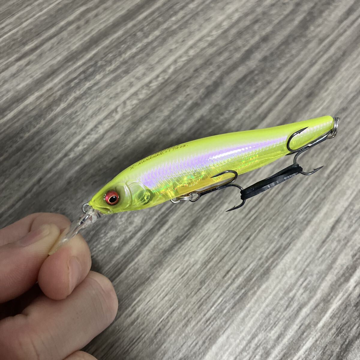 美品 Megabass メガバス X-NANAHAN +1 X-75 Xナナハン エックスナナハン「GP ITO KINARI」ミノー ジャークベイト拍卖