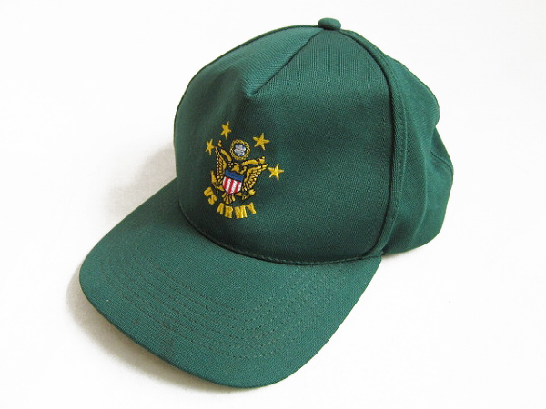 美品/USA製/米軍/US ARMY/ベースボールキャップ/緑系/帽子/アメリカ製/ミリタリーキャップ/D140-41-0017W拍卖