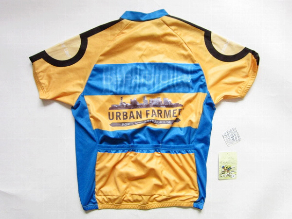 《アメリカ企画》新品/サイクルジャージ/半袖/フルジップ【L】ツールドフランス/サイクルウェア/D137-01-0015拍卖