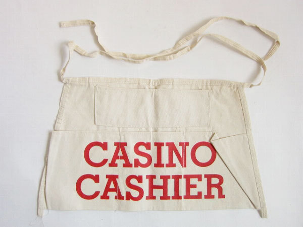新品/ビンテージ/CASINO CASHIER/キャンバス/ワークエプロン/八百屋/フリマのお財布として/DIY/リフォーム/デッドストック/D110-71-0021拍卖