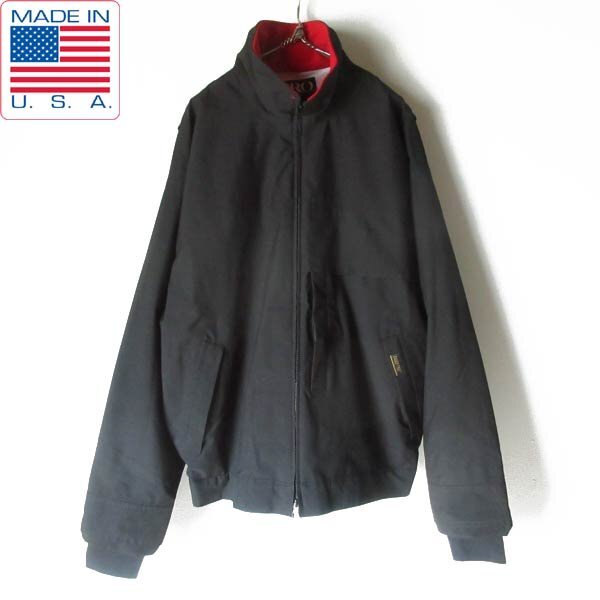 90s USA製 Zero Restriction ゴアテックス フルジップ ジャケット 黒 L ジップアップ ブルゾン 短丈 ショート ビンテージ D151-18-0012ZV拍卖