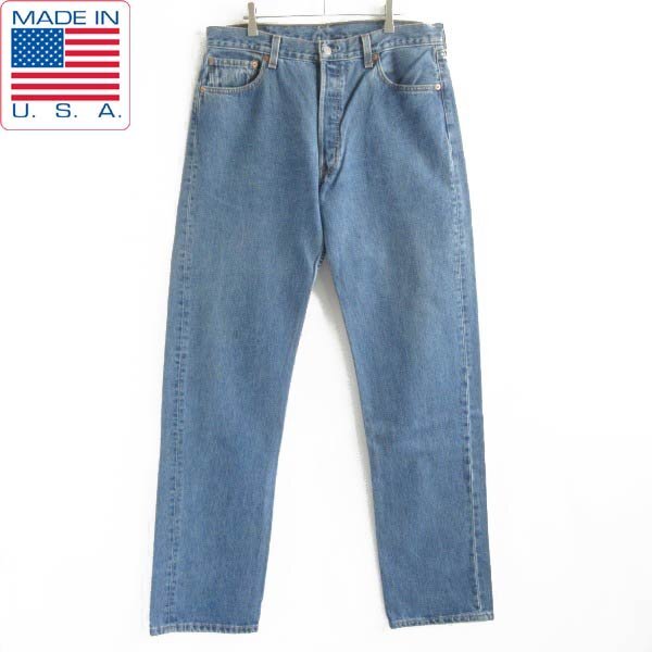 1998年製 USA製 リーバイス501 色落ち ジーンズ 実寸W35 アメリカ製 90s デニム ジーパン ビンテージ D143-21-0073ZVW拍卖