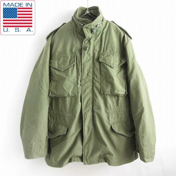 70s USA製 実物 米軍 M-65 2nd フィールド ジャケット S-R アルミジッパー アルミジップ セカンド ビンテージ D147-18-0054ZT拍卖