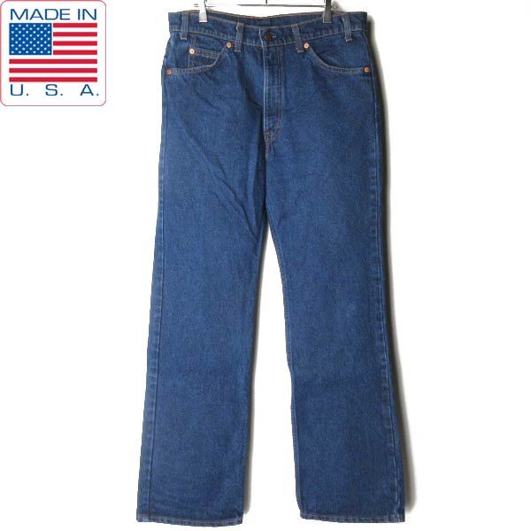 美品 1992年製 USA製 リーバイス 517 ブーツカット ジーンズ W34 L31 濃い色 90s オレンジタブ アメリカ製 ビンテージ D152-21-0034ZV拍卖