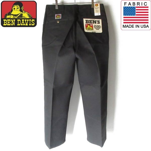 新品 US企画 BEN DAVIS ベンデイビス ベンズ ワークパンツ 黒 W33 L29 フリスコ アメリカ企画品 ブラック デッドストック D151-25-0004Z拍卖