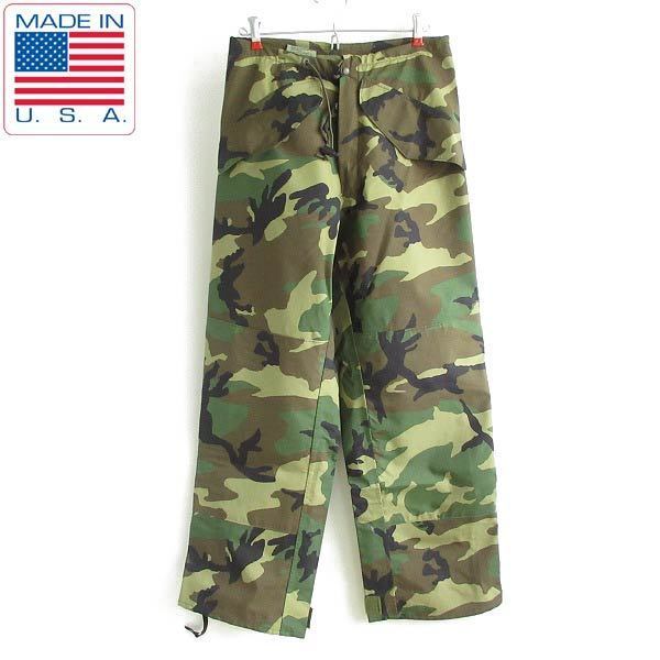 90s USA製 実物 米軍 ECWCS 迷彩 ゴアテックス パンツ XS-R ウッドランドカモ ミリタリー スノボー バイカー ビンテージ D131-25-0001ZV拍卖