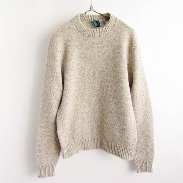 美品 80s USA製 REI PEAK VALUE クルーネック セーター メンズS程度 クルーネック ニット アメリカ製 メンズ ビンテージ D132-19-0004W拍卖