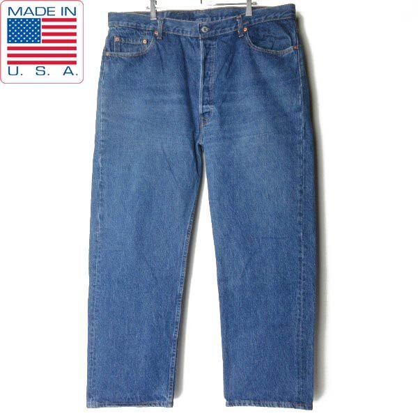 1992年製 USA製 リーバイス 501 薄ヒゲ 濃いめ ジーンズ W42 L30(実寸W41 L29) デニム 90s アメリカ製 ビンテージ D152-21-0051ZV拍卖