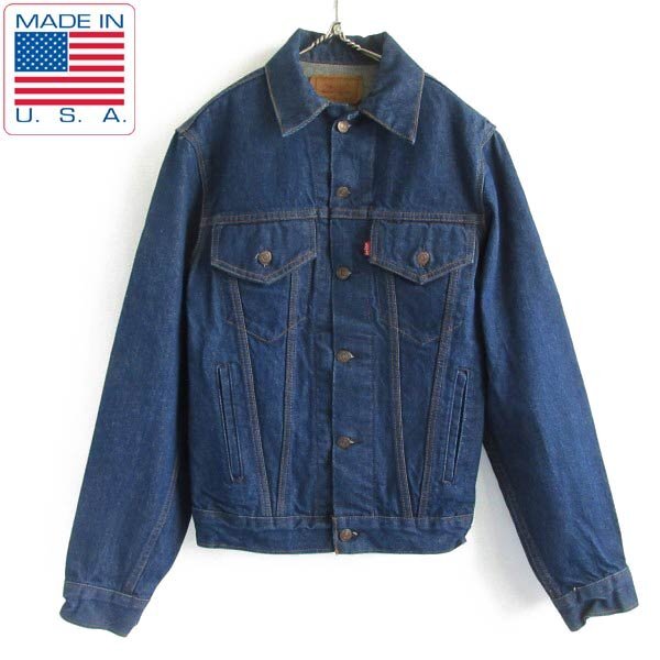 美品 1986年製 USA製 リーバイス 71506 濃紺 デニムジャケット 36L ロング丈 ジージャン 70506 ハチマル 80s ビンテージ D149-17-0007ZTW拍卖