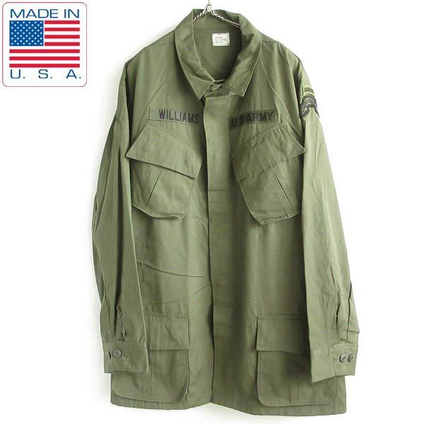 新品 希少 60s USA製 実物 米軍 ジャングルファティーグ ジャケット 4th L-L 第2レンジャー大隊 デッドストック D143-17-0010ZT拍卖