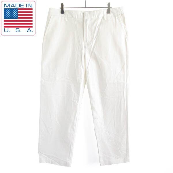 新品 USA製 J.BRAND チノパン 実寸W35 白系 ワークパンツ アメリカ製 カリフォルニア製 未使用品 デッドストック D145-25-0033ZV拍卖