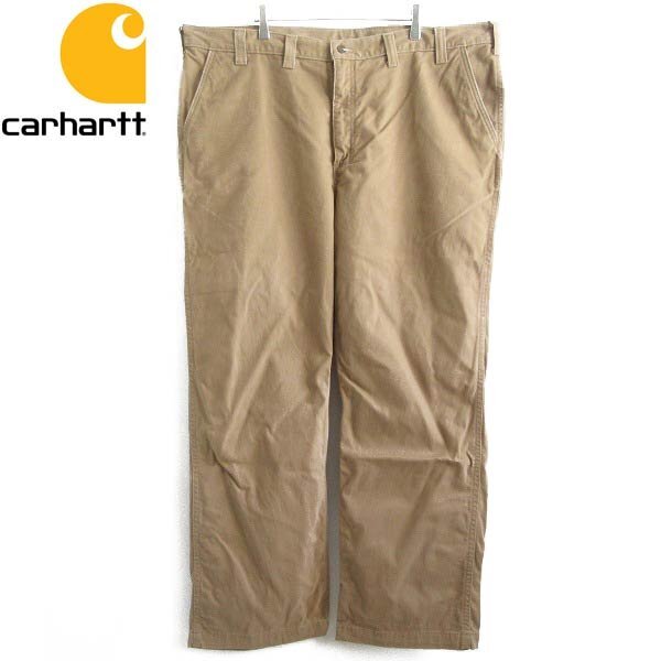 carhartt カーハート ツイル ワークパンツ 44×30 ダークカーキ系 リラックスフィット D147-25-0013XV拍卖